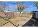 Large backyard with block wall and chain link fencing at 5517 N 61St Ln, Glendale, AZ 85301