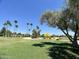 Beautiful view of the golf course with palm trees and manicured greens in a serene setting at 9734 W Kerry Ln, Peoria, AZ 85382