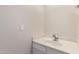 Bright bathroom featuring a white vanity with a modern sink and brushed nickel faucet at 10017 E Mountain View Road -- # 1045, Scottsdale, AZ 85258