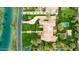 Bird's eye view of the home, highlighting the expansive property, pool, and outdoor entertaining areas at 12 E Oakwood Hills Dr, Chandler, AZ 85248
