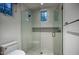 Modern bathroom boasts a sleek glass shower, with stylish tile work at 18916 N 98Th St # 3709, Scottsdale, AZ 85255