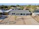 Aerial view of single story home featuring desert landscaping and a brick walkway at 2140 W Mitchell Dr, Phoenix, AZ 85015