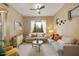 Cozy living room featuring neutral tones, comfortable seating, and a bright window view at 3330 S Gilbert Rd # 2090, Chandler, AZ 85286
