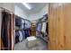 Well-organized walk-in closet with ample hanging space and shelving for storage at 36190 N Creek View Ln, Cave Creek, AZ 85331