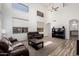 Spacious living room boasts high ceilings, a staircase, and ample natural light at 3875 E Juanita Ave, Gilbert, AZ 85234