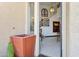 Welcoming entryway featuring elegant staircase, travertine floors, and views into the house at 5309 W Angela Dr, Glendale, AZ 85308
