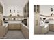 Charming pantry with ample shelving, custom cabinets, herringbone floors, and contrasting bronze hardware at 6147 E Desert Cove Ave, Scottsdale, AZ 85254