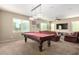 Large game room featuring a pool table, comfortable seating, and recessed lighting at 811 E Gold Dust Way, San Tan Valley, AZ 85143