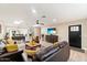 Spacious living room with a cozy seating area, stylish furnishings, and easy access to other living areas at 8213 E Fairmount Ave, Scottsdale, AZ 85251