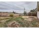 Large backyard with a block wall, trees and an open space perfect for various activities at 8227 N 15Th Pl, Phoenix, AZ 85020