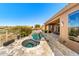 Gorgeous backyard featuring a private pool, spa, and patio area with stunning desert views, perfect for relaxation at 9630 E Preserve Way, Scottsdale, AZ 85262