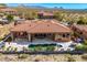 Gorgeous backyard with a private pool, lounge area, and desert views, perfect for outdoor living and entertaining at 9630 E Preserve Way, Scottsdale, AZ 85262