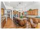 This kitchen features a large center island with seating and ample cabinet space at 9630 E Preserve Way, Scottsdale, AZ 85262