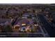 Aerial view of a lovely home with a private pool, lush landscaping, and an inviting backyard at 10511 E Diffraction Ave, Mesa, AZ 85212