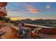Backyard patio with luxurious seating area offers views of the mountains and golf course at 15106 E Miravista --, Fountain Hills, AZ 85268