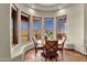 Breakfast nook featuring a table, seating, and many windows providing abundant natural light and great views at 15106 E Miravista --, Fountain Hills, AZ 85268