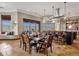 Open floor plan combines a dining area, bar, and kitchen with plenty of seating and generous natural light at 15106 E Miravista --, Fountain Hills, AZ 85268