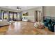 An entertainment area boasts tiled floors, comfortable seating, and mountain views, offering a luxurious living space at 15106 E Miravista --, Fountain Hills, AZ 85268