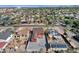 Birds eye view of the property showcasing its backyard, neighborhood, and nearby street at 1533 W Culver St, Phoenix, AZ 85007