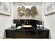 Elegant powder room with stylish fixtures and granite countertop at 15802 N 71St St # 754, Scottsdale, AZ 85254