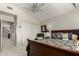 Comfortable bedroom featuring a closet and view to a hall at 2218 E Mallard Ct, Gilbert, AZ 85234