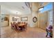 Elegant dining room with custom features and dining table at 25767 N 67Th Dr, Peoria, AZ 85383