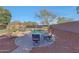 Beautiful backyard pool featuring a waterfall, with desert landscaping and mountain views at 25767 N 67Th Dr, Peoria, AZ 85383