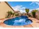 Refreshing pool with desert landscaping and a spa at 27071 N 172Nd Ln, Surprise, AZ 85387
