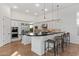 Well-lit kitchen with stainless steel appliances, a breakfast bar with seating, and abundant white cabinetry at 30311 N 52Nd Pl, Cave Creek, AZ 85331