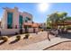 Beautifully landscaped front yard with a paved walkway leading to a charming multi-story home at 333 N Pennington Dr # 15, Chandler, AZ 85224