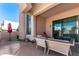 Spacious patio with comfortable seating, perfect for enjoying outdoor relaxation and entertainment at 333 N Pennington Dr # 15, Chandler, AZ 85224