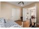 Bedroom with closet, daybed and wood floors at 3353 E Nolan Dr, Chandler, AZ 85249