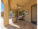 Inviting covered patio featuring comfortable seating and stylish decor at 3353 E Nolan Dr, Chandler, AZ 85249