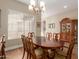 Dining room with chandelier, table and chairs at 3353 E Nolan Dr, Chandler, AZ 85249