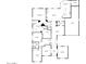 Detailed floor plan showcasing the layout of this spacious home, including bedrooms, baths, and living areas at 3353 E Nolan Dr, Chandler, AZ 85249