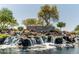 Water feature and monument sign at The Bridges At Gilbert community entrance at 3471 E Azalea Dr, Gilbert, AZ 85298