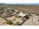 Aerial view of the property showing the desert landscape and neighborhood at 40627 N 6Th Ave, Phoenix, AZ 85086