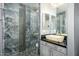 Bathroom with glass shower, modern sink, and sleek design at 5450 E Deer Valley Dr # 2023, Phoenix, AZ 85054