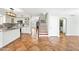 Inviting open-concept living space with granite countertops, a staircase, and tile flooring at 9364 S Margo Dr, Tempe, AZ 85284