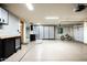 Spacious garage featuring epoxy floors, storage cabinets, and ample room for vehicles and equipment at 9722 E Mark Ln, Scottsdale, AZ 85262