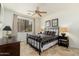 Well-lit bedroom with a comfortable bed, side tables, and neutral decor at 13300 E Via Linda -- # 1054, Scottsdale, AZ 85259