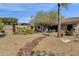 Serene backyard with lush desert landscaping, perfect for enjoying the outdoors at 16113 E Andrew Dr, Fountain Hills, AZ 85268