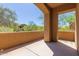 Spacious covered patio boasts desert views, providing a serene outdoor space at 16600 N Thompson Peak Pkwy # 1072, Scottsdale, AZ 85260