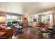 Open floor plan showcases the living room with view to dining area at 1939 E Solano Dr, Phoenix, AZ 85016