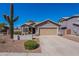 Charming single-Gathering home with a two-car garage, desert landscaping, and a stucco exterior at 23306 S 221St St, Queen Creek, AZ 85142