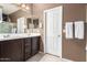 Bathroom features a double vanity and white door for privacy at 2580 E Boston St, Gilbert, AZ 85295