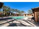 Beautiful community pool with cabanas and lounge chairs at 2580 E Boston St, Gilbert, AZ 85295