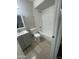 Bathroom with a combined tub and shower, modern vanity, and contemporary fixtures at 2662 N 43Rd Ave # B, Phoenix, AZ 85009
