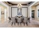 Formal dining room with a chandelier and elegant decor at 3529 N Boulder Canyon St, Mesa, AZ 85207