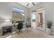Bright home office featuring a large window with mountain views and a workspace with natural light at 3529 N Boulder Canyon St, Mesa, AZ 85207